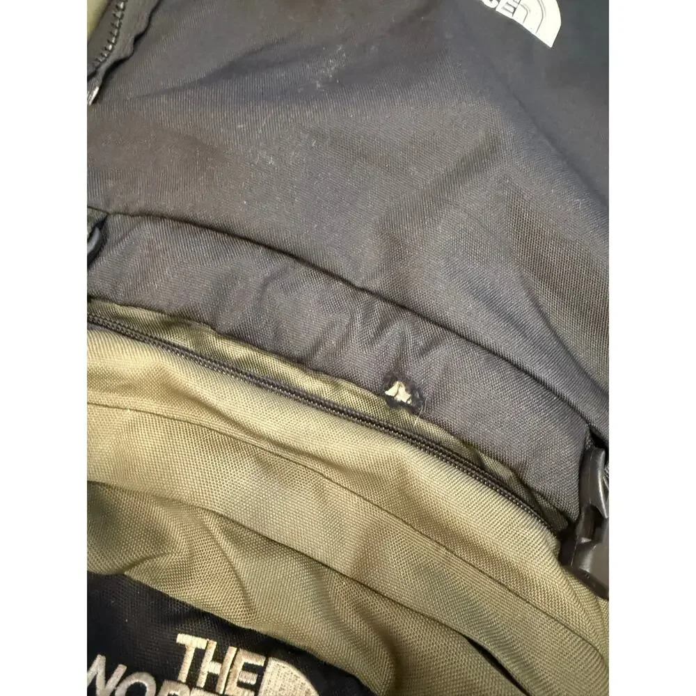 Vintage The North Face Hiking Backpack Olive Green Black